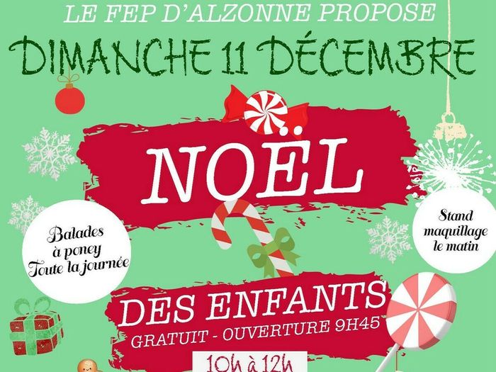Le FEP d’Alzonne propose le Noël des enfants
