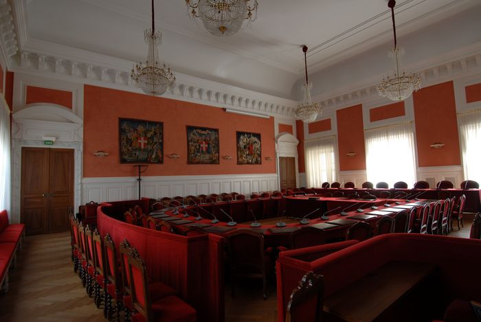 Visite de la salle des délibérations
