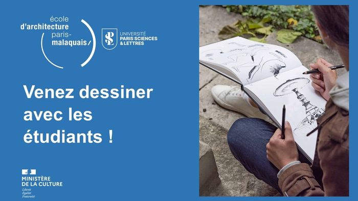 Dessinez avec les étudiantes et les étudiants de l'école d'architecture Paris-Malaquais – PSL