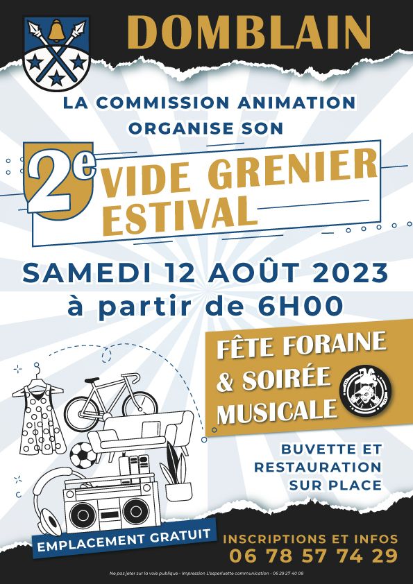 2e Vide-grenier estival - Fête patronale - Soirée musicale