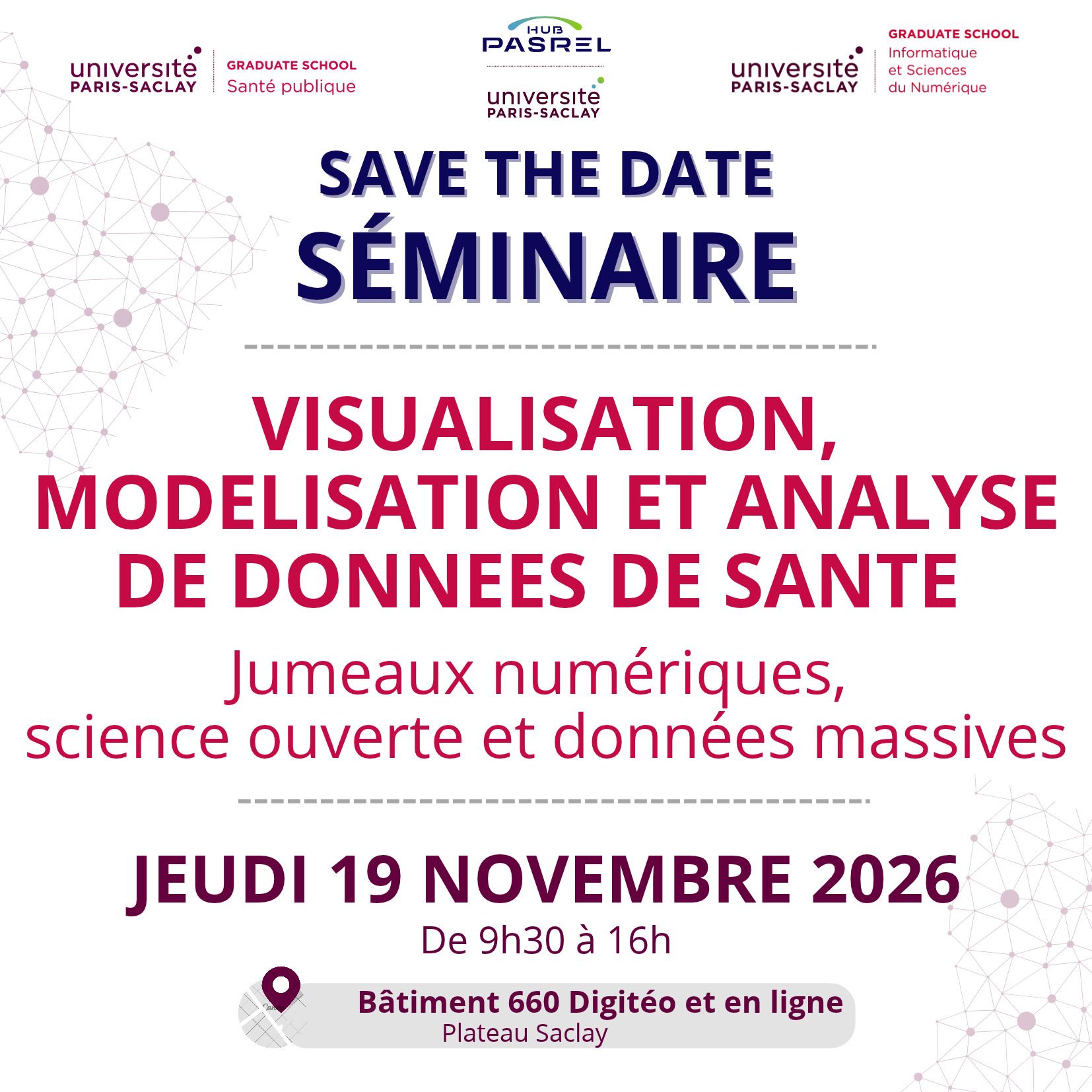 Séminaire - Visualisation, modélisation et analyse de données de santé