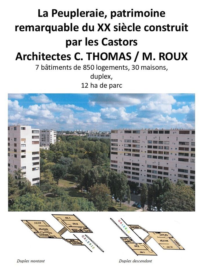 La Peupleraie : patrimoine remarquable du XXème siècle