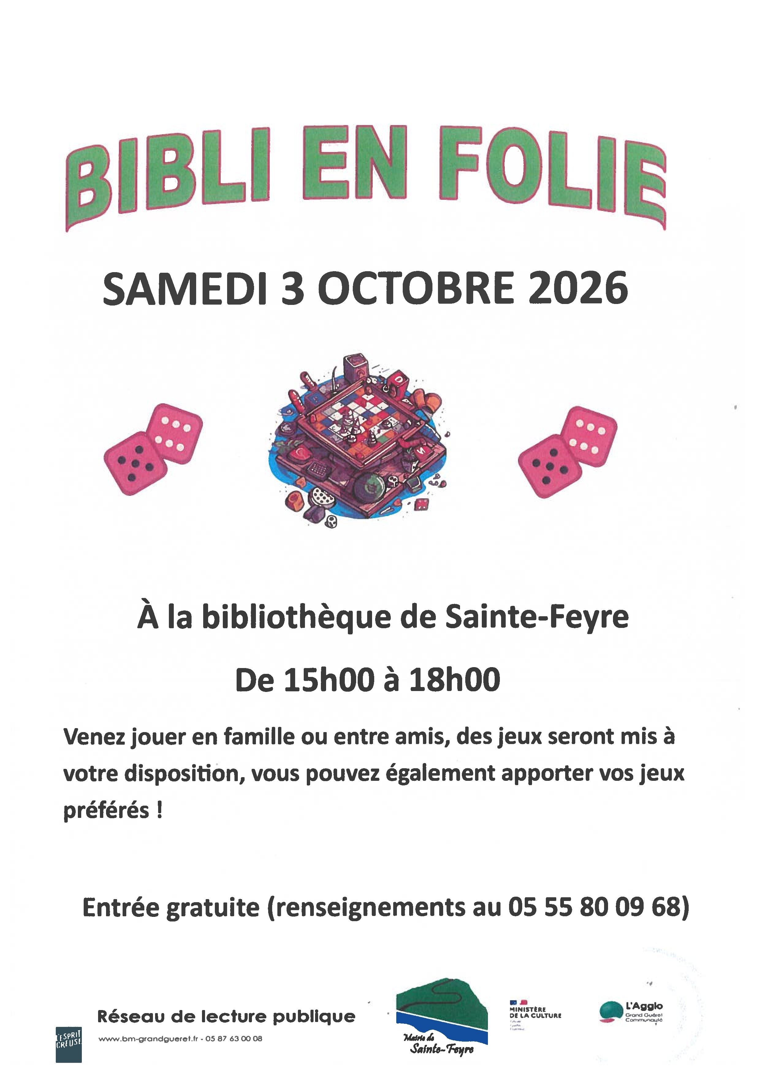 Après-midi jeux à la bibliothèque