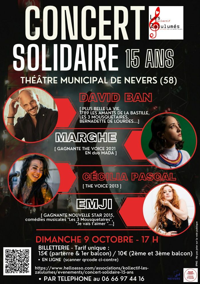 CONCERT SOLIDAIRE "spécial 15 ans"