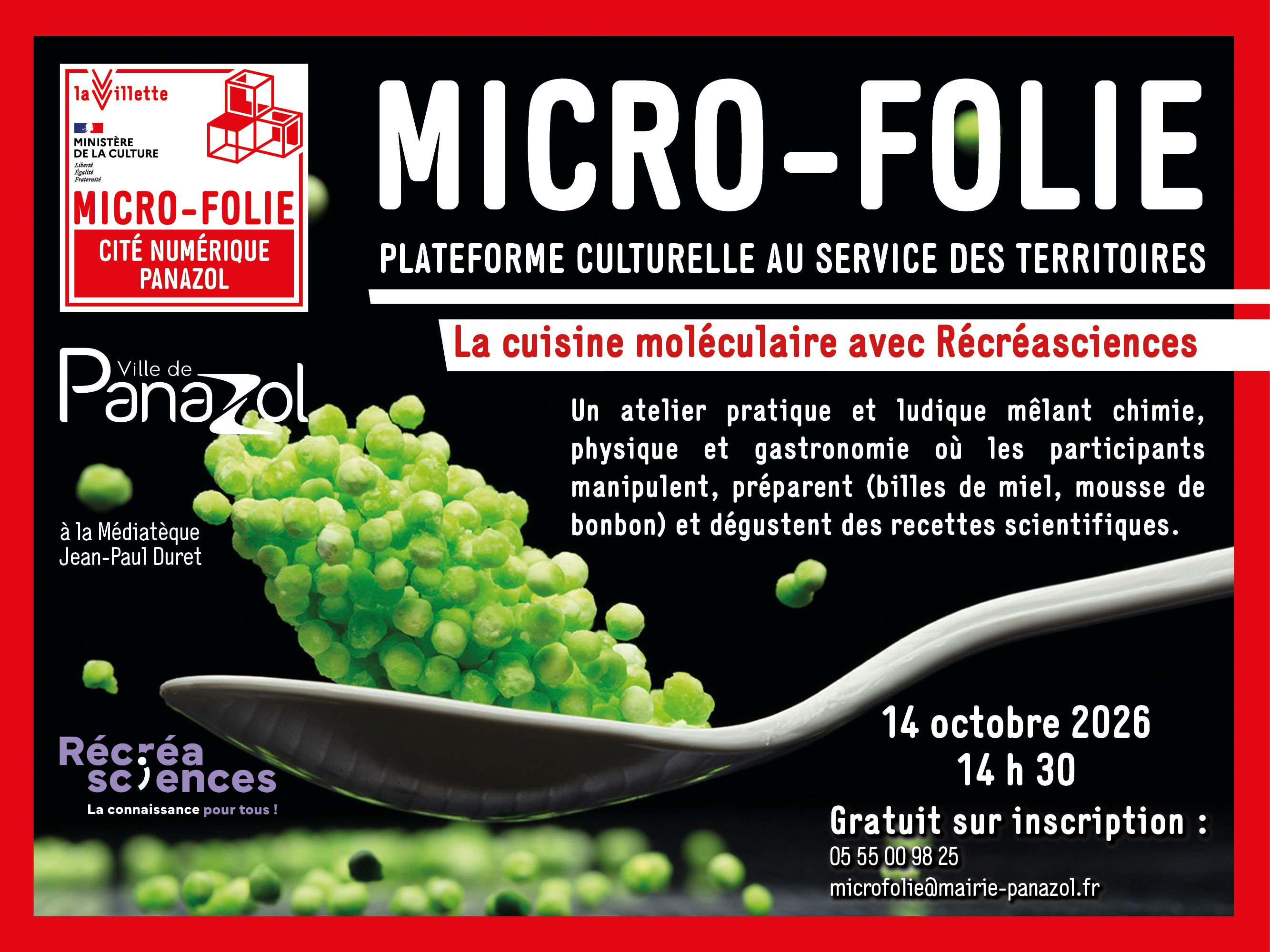 La cuisine moléculaire avec Récréasciences