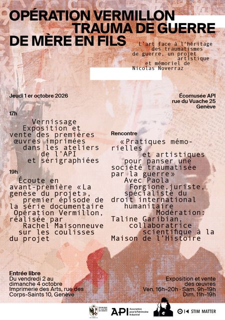 Opération Vermillon – Exposition