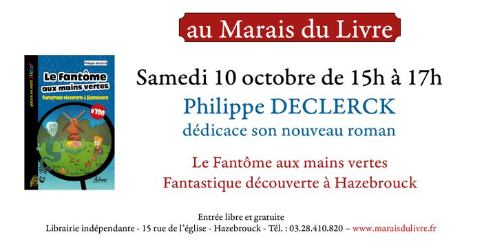 Philippe Declerck en dédicace au Marais