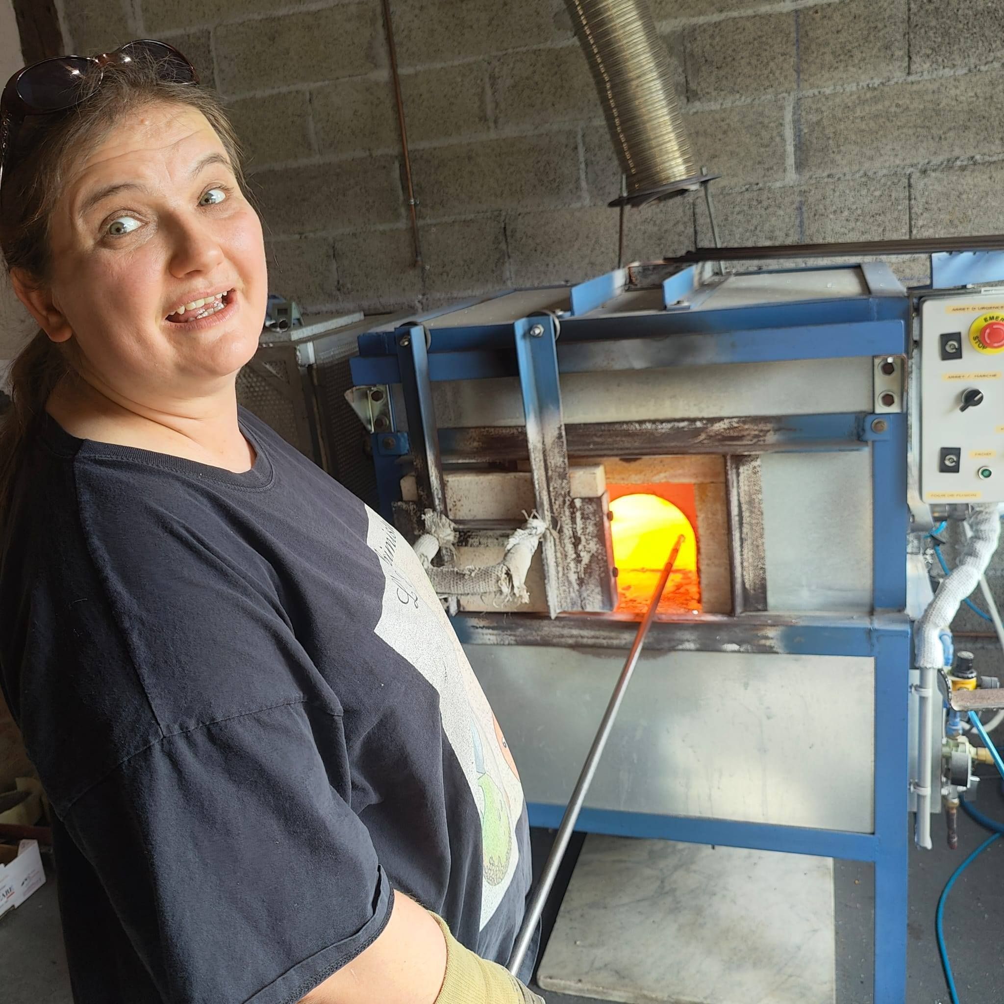 Démonstration de soufflage de verre