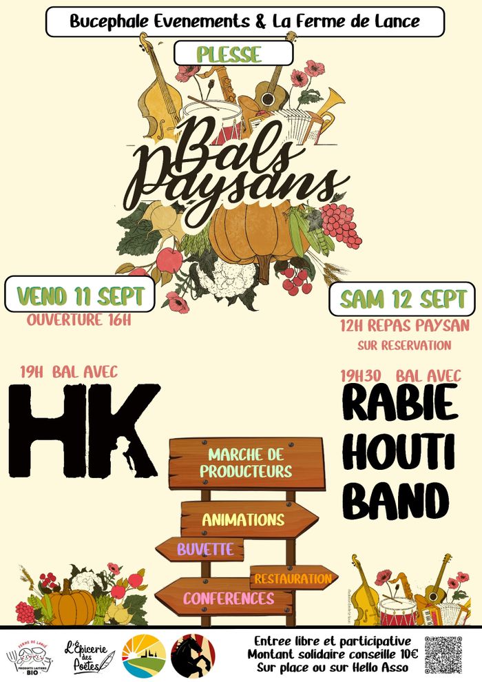 11 septembre 2026 - Bal paysan avec HK à Plessé (44)