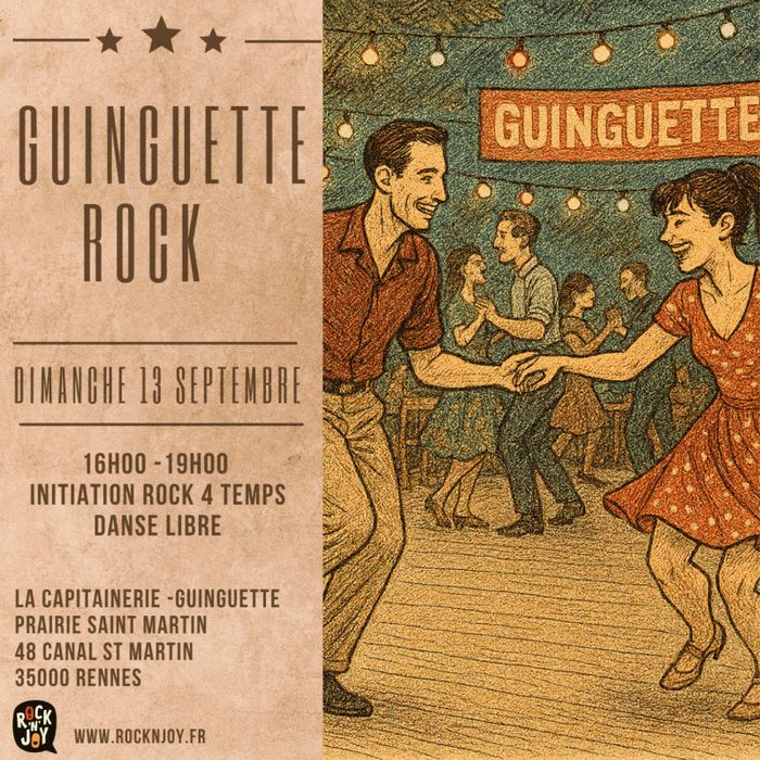 Affiche — Initiation rock 4 temps et après midi dansant rock