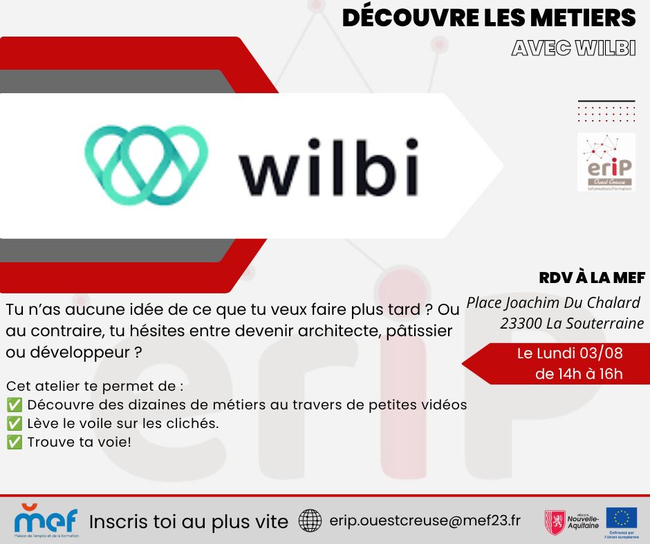 Découverte des métiers avec WILBI