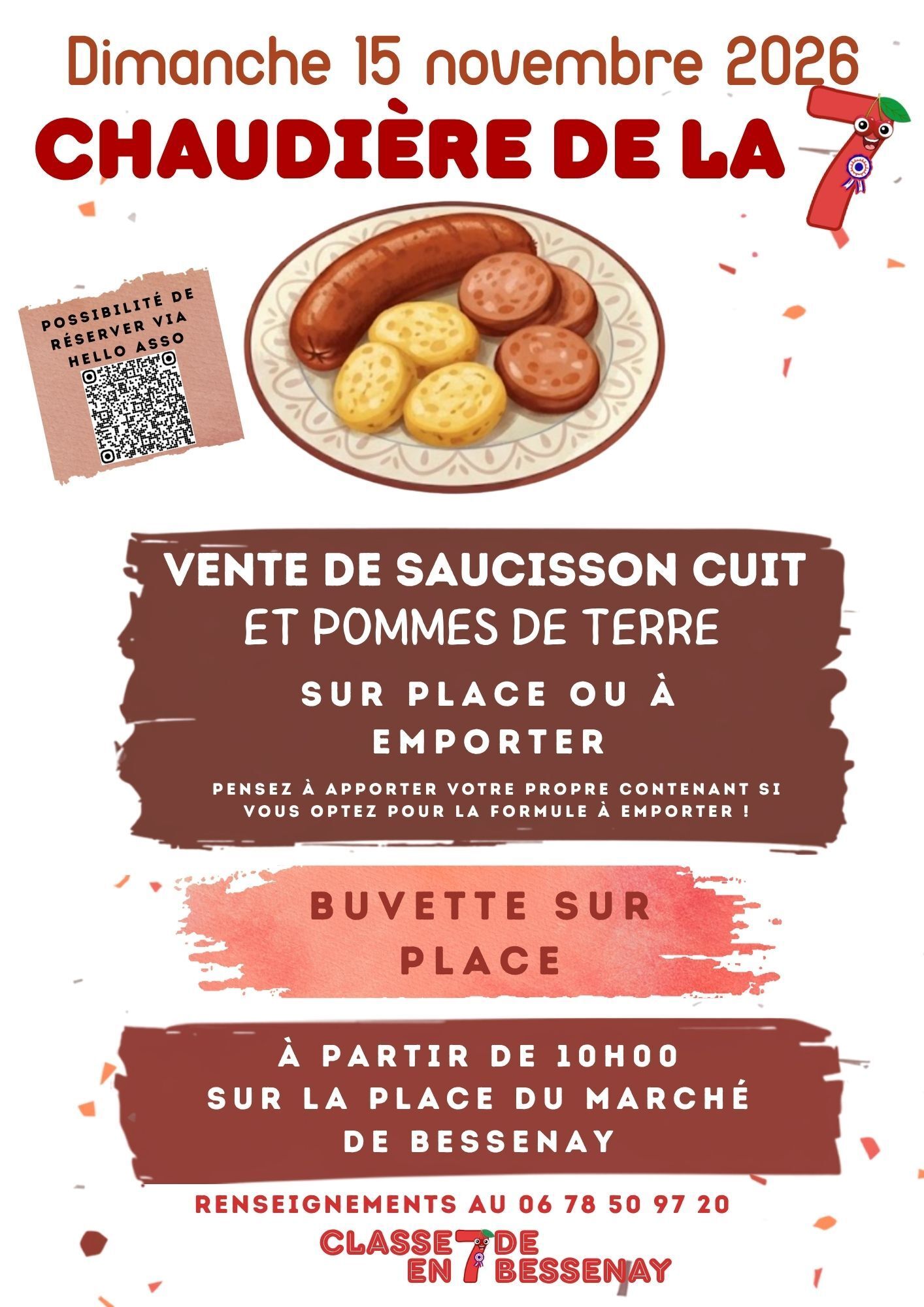 Chaudière de la classe en 7
