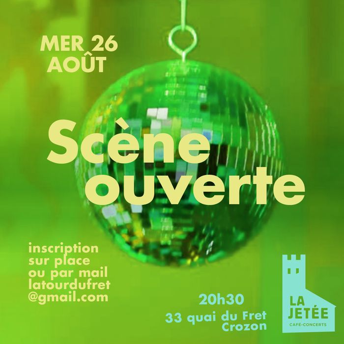 Affiche — scène ouverte à la Jetée