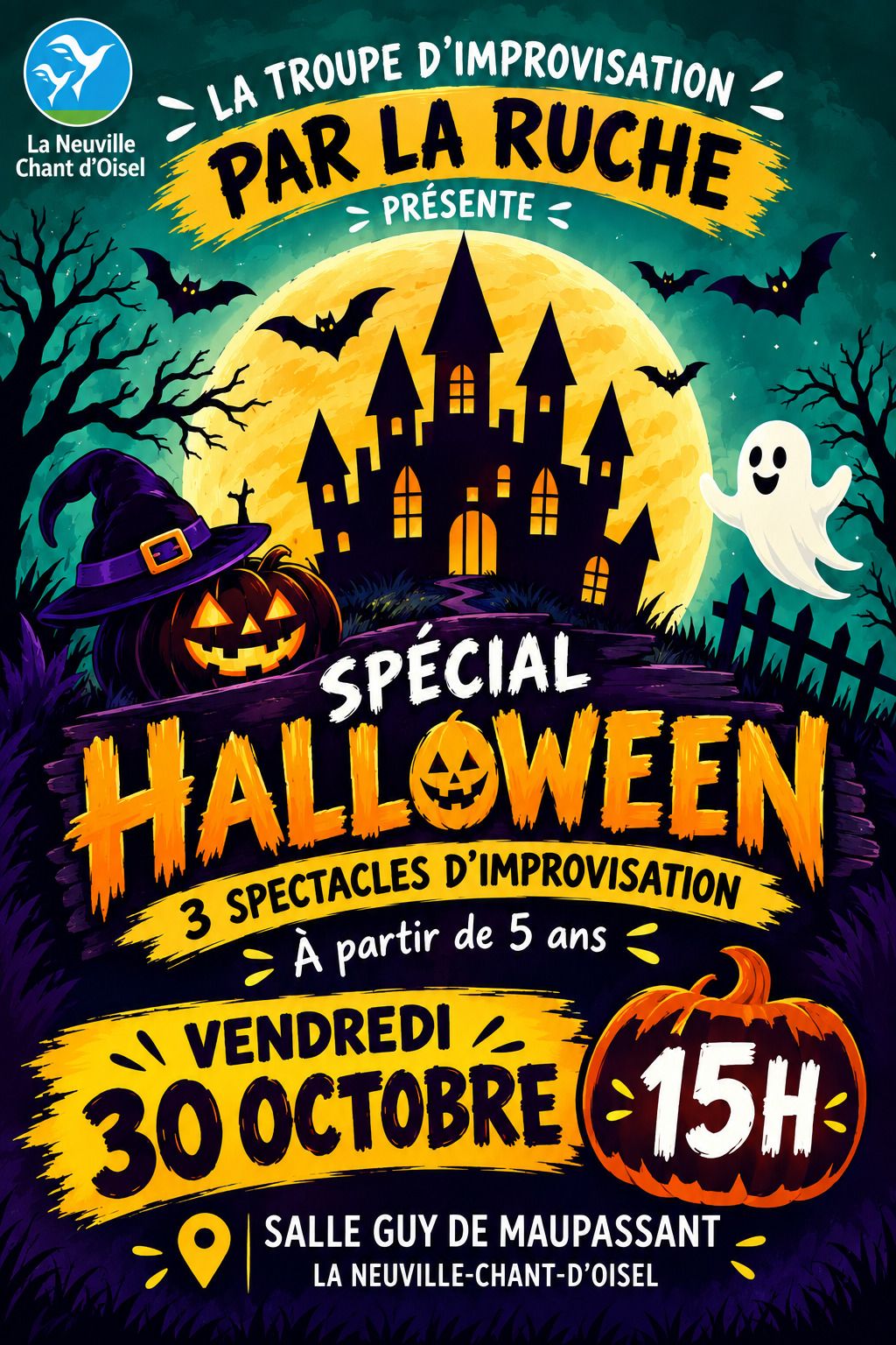 Théâtre d'improvisation Halloween par la Ruche