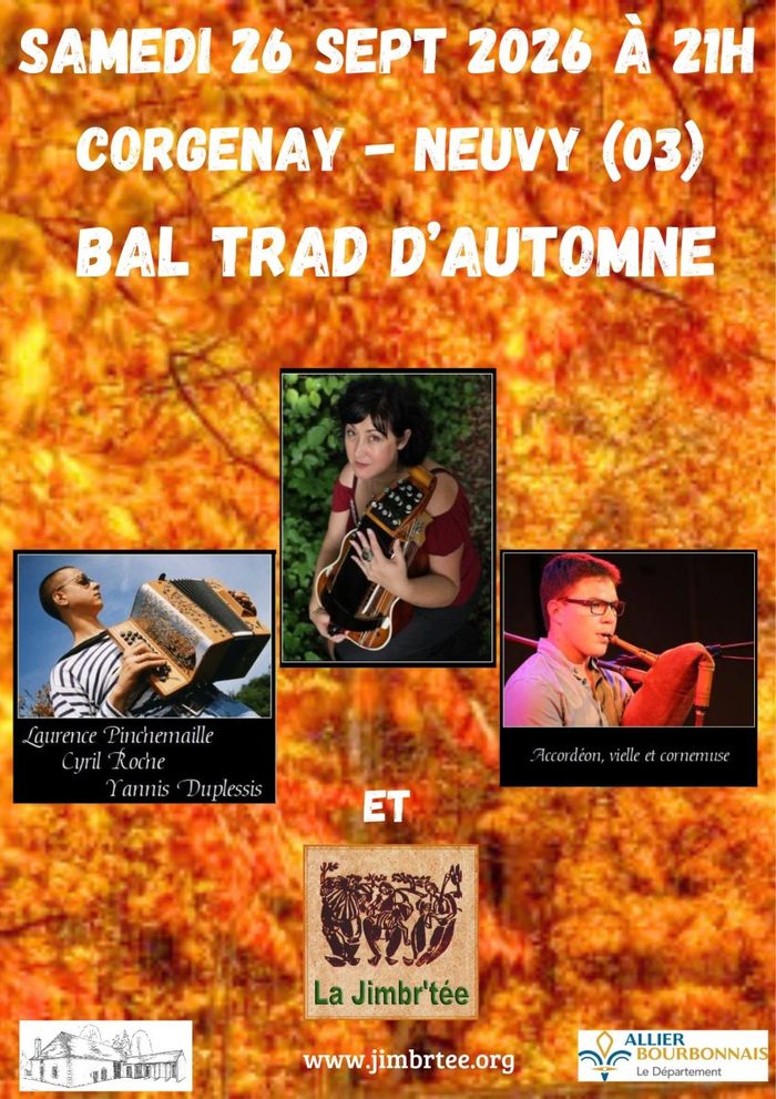 Affiche — Bal d'Automne avec Trio Duplessis-Roche-Pinchemaille
