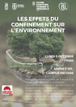 (conférence) LES EFFETS DU CONFINEMENT SUR L'ENVIRONNEMENT