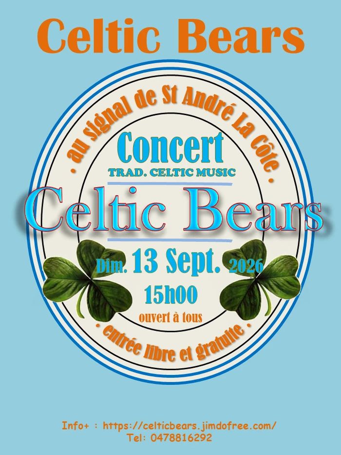 Affiche — Celtic Bears Concert acoustique au signal de Saint André La Cote