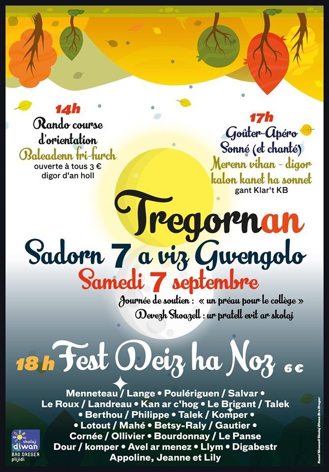 Fest deiz ha noz, Rando course d'orientation, Goûter-Apéro chanté et sonné et Repas crêpes