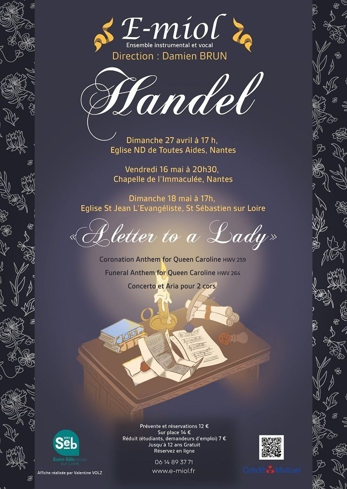 « A Letter to a Lady », Handel, par l'ensemble baroque E-miol
