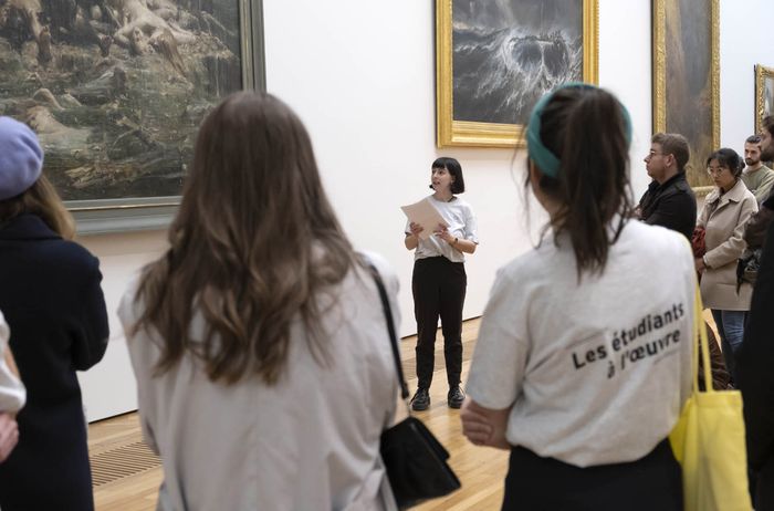 Les étudiants à l'œuvre