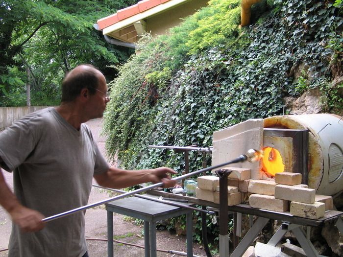 Visite guidée de l'atelier du souffleur de verre