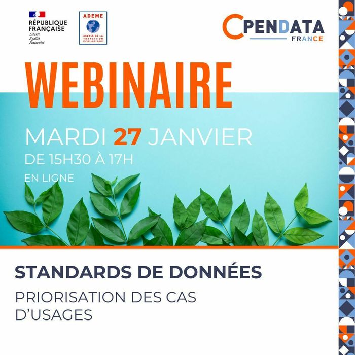 Webinaire : Standards de données : priorisation des cas d'usages