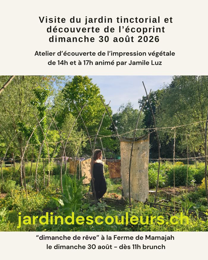 visite de notre jardin tinctorial et animation