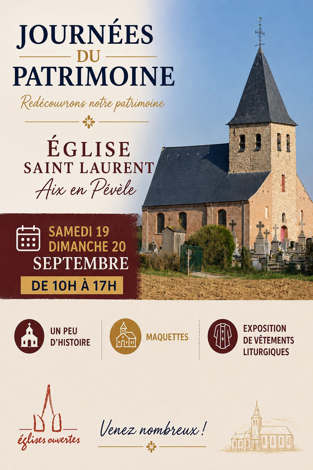 Visite et exposition à l'église