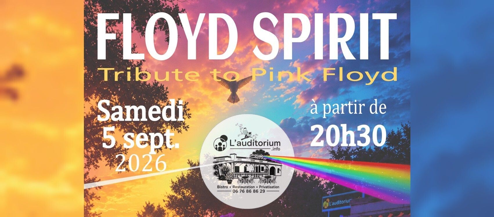🎸🌈 FLOYD SPIRIT en concert à L'Auditorium.info ! 🌈🎸
