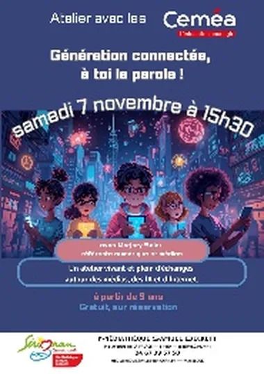 Atelier « Génération Connectée, à toi la parole ! » avec Majory Soler