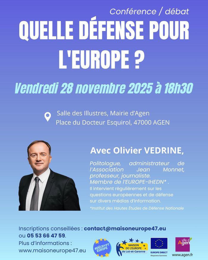 Conférence/débat : Quelle défense pour l'Europe ?