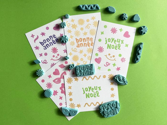 Tamponne tes cartes (de vœux ou pas !)