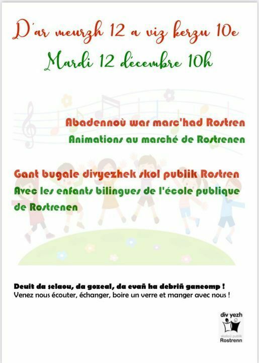 Animations sur le marché de Rostrenen