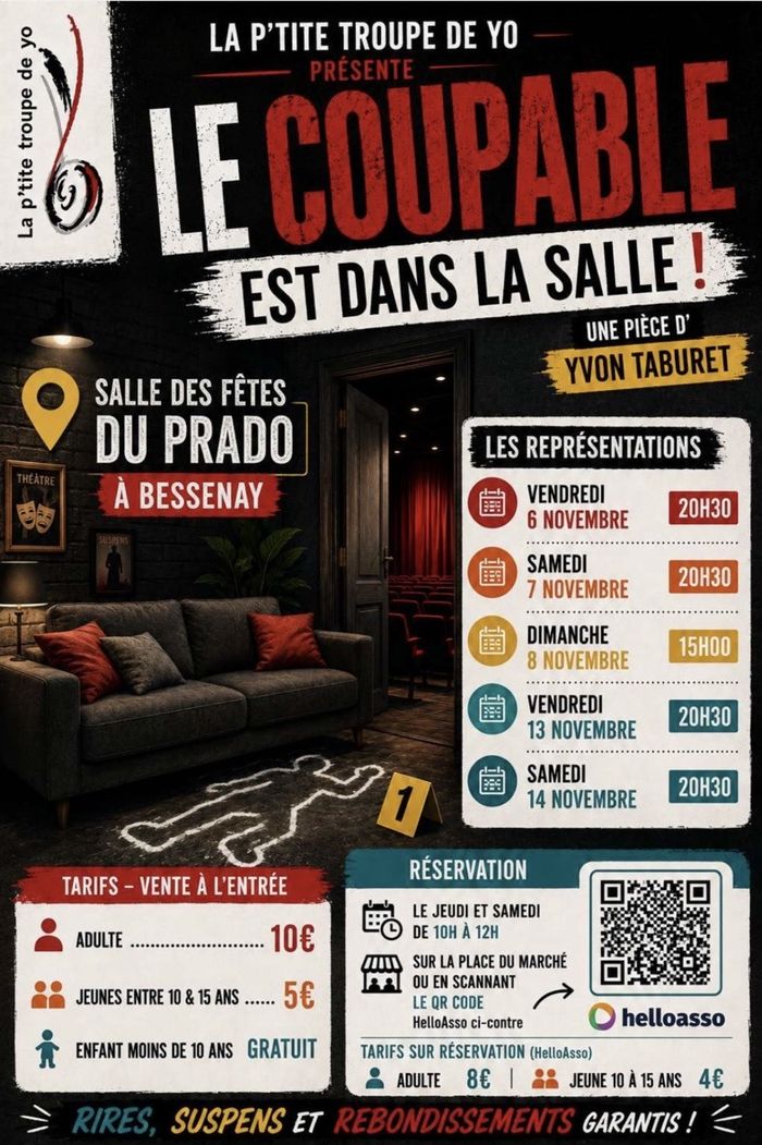 Pièce de théâtre "Le coupable est dans la salle"