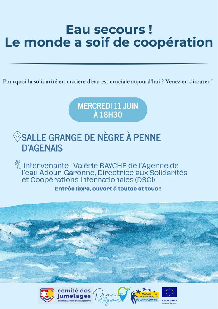 Conférence Eau secours ! Le monde a soif de coopération