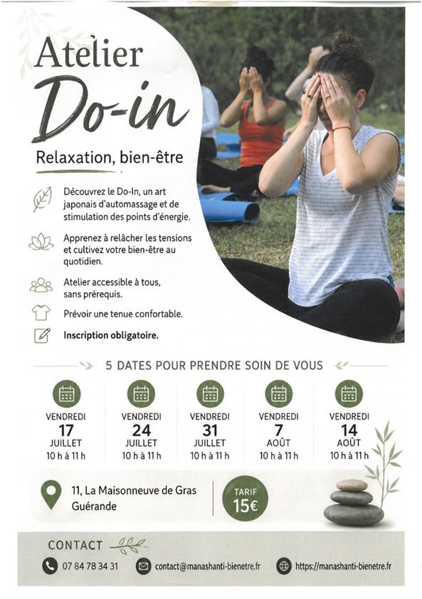 Ateliers Do-in - Relaxation et bien-être
