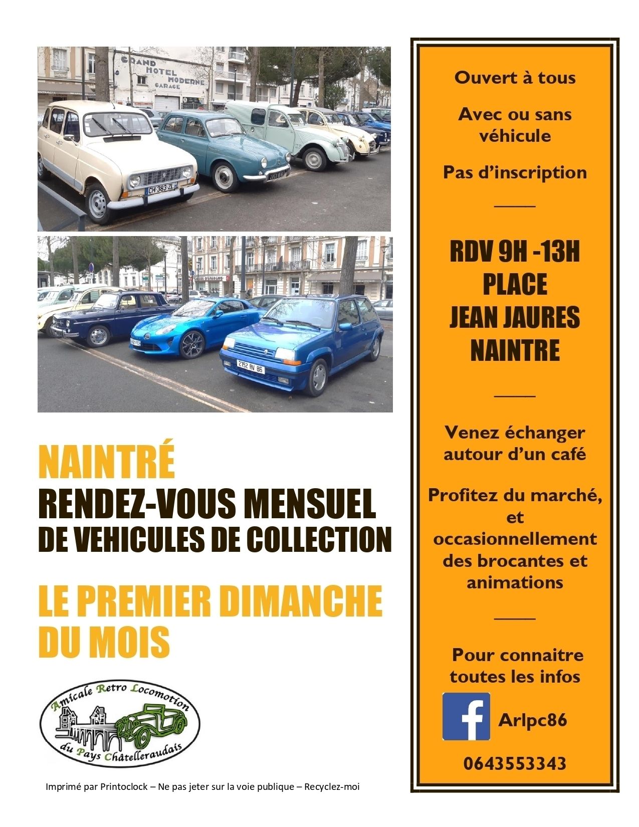 Rassemblement mensuel de véhicules de collection