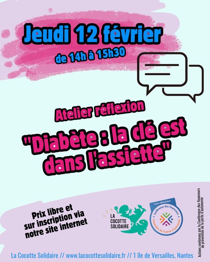 Atelier réflexion "Diabète : la clé est dans l'assiette"