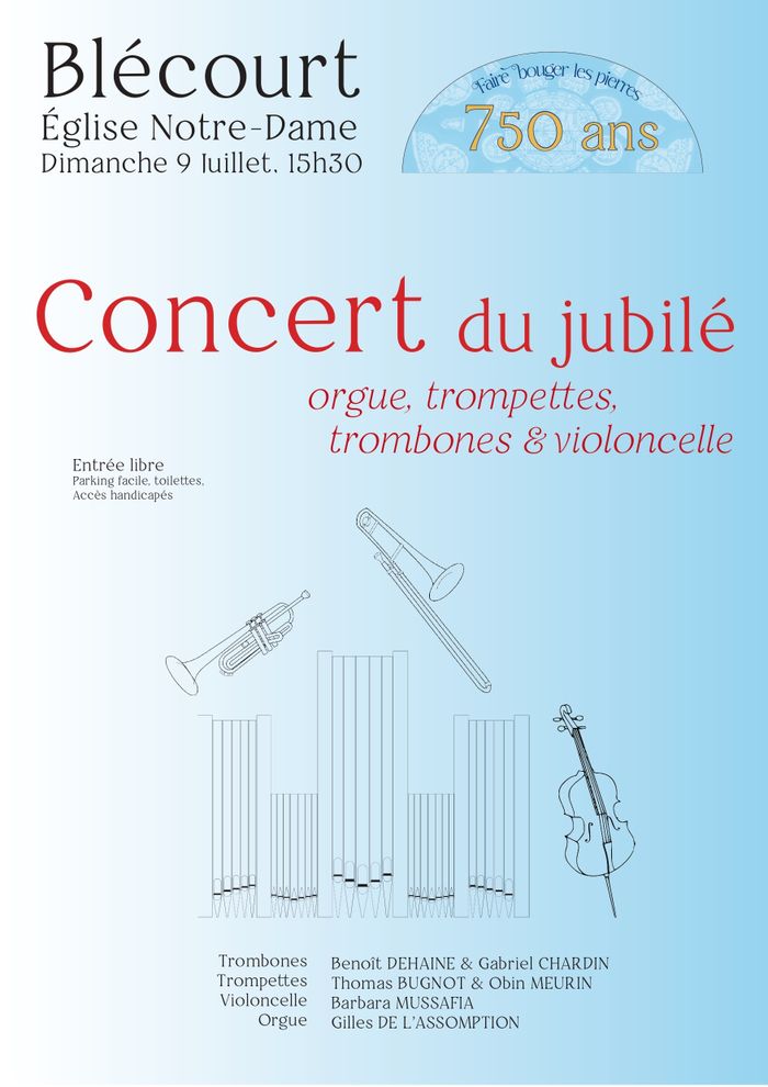 concert orgue cuivres violoncelle