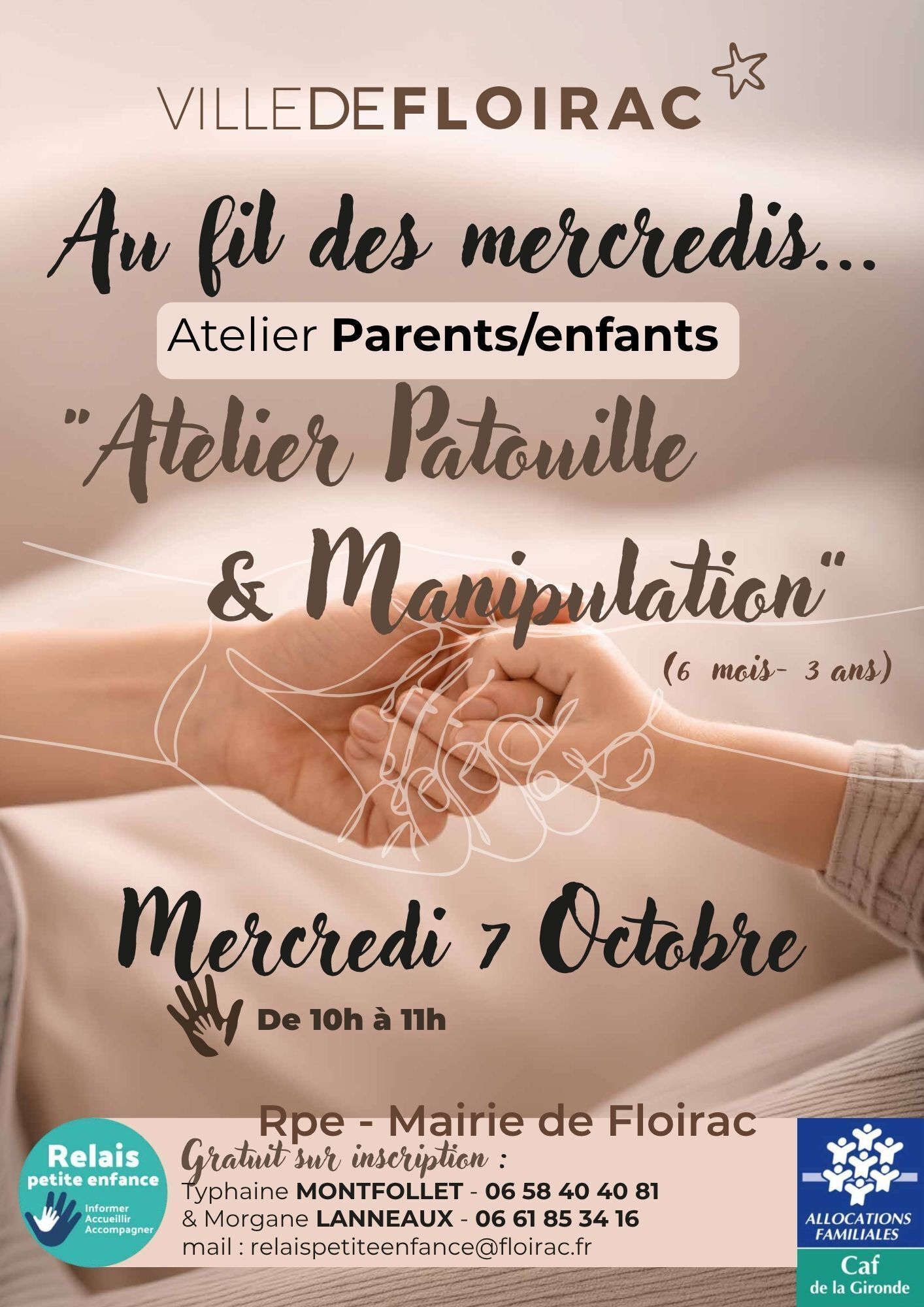 atelier parents enfants "Patouille et Manipulation"