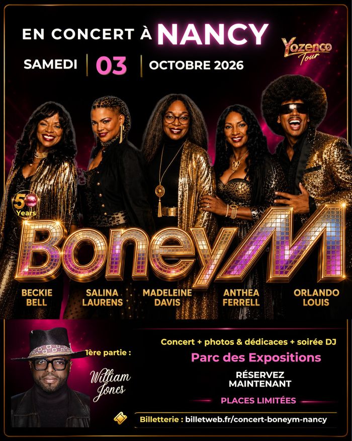 Affiche — BONEY M EN CONCERT À NANCY