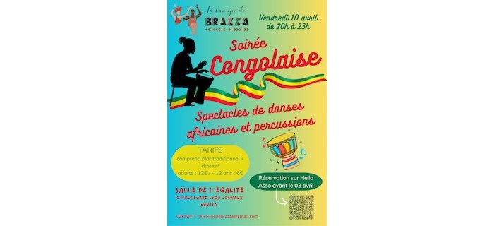 Soirée Congolaise par la Troupe de Brazza Nantes