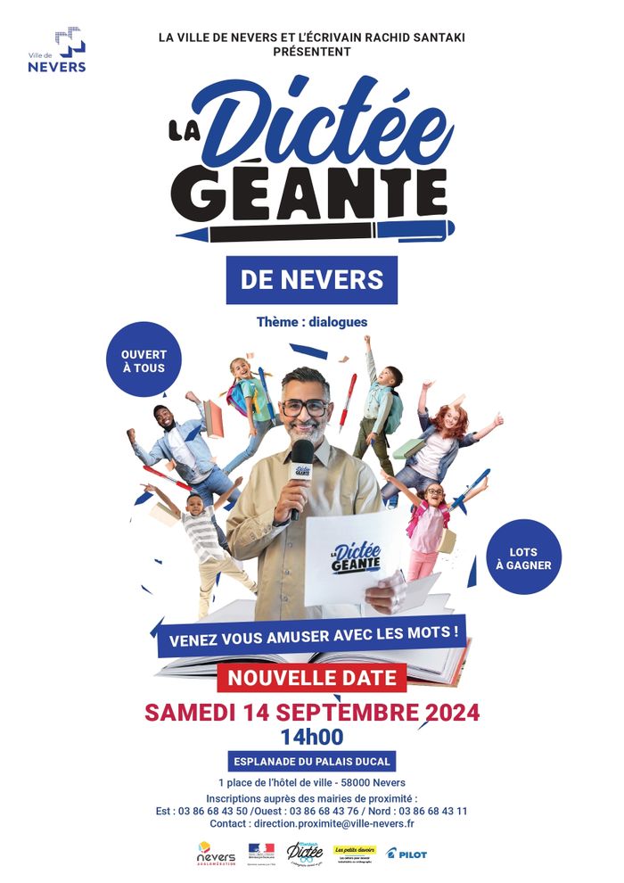 Dictée Géante - Nouvelle date : 14/09/2024