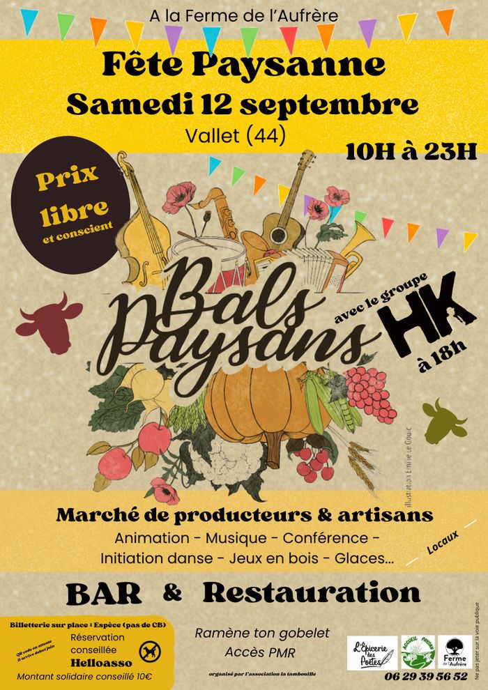 12 septembre 2026 - Bal paysan avec HK à Vallet (44)
