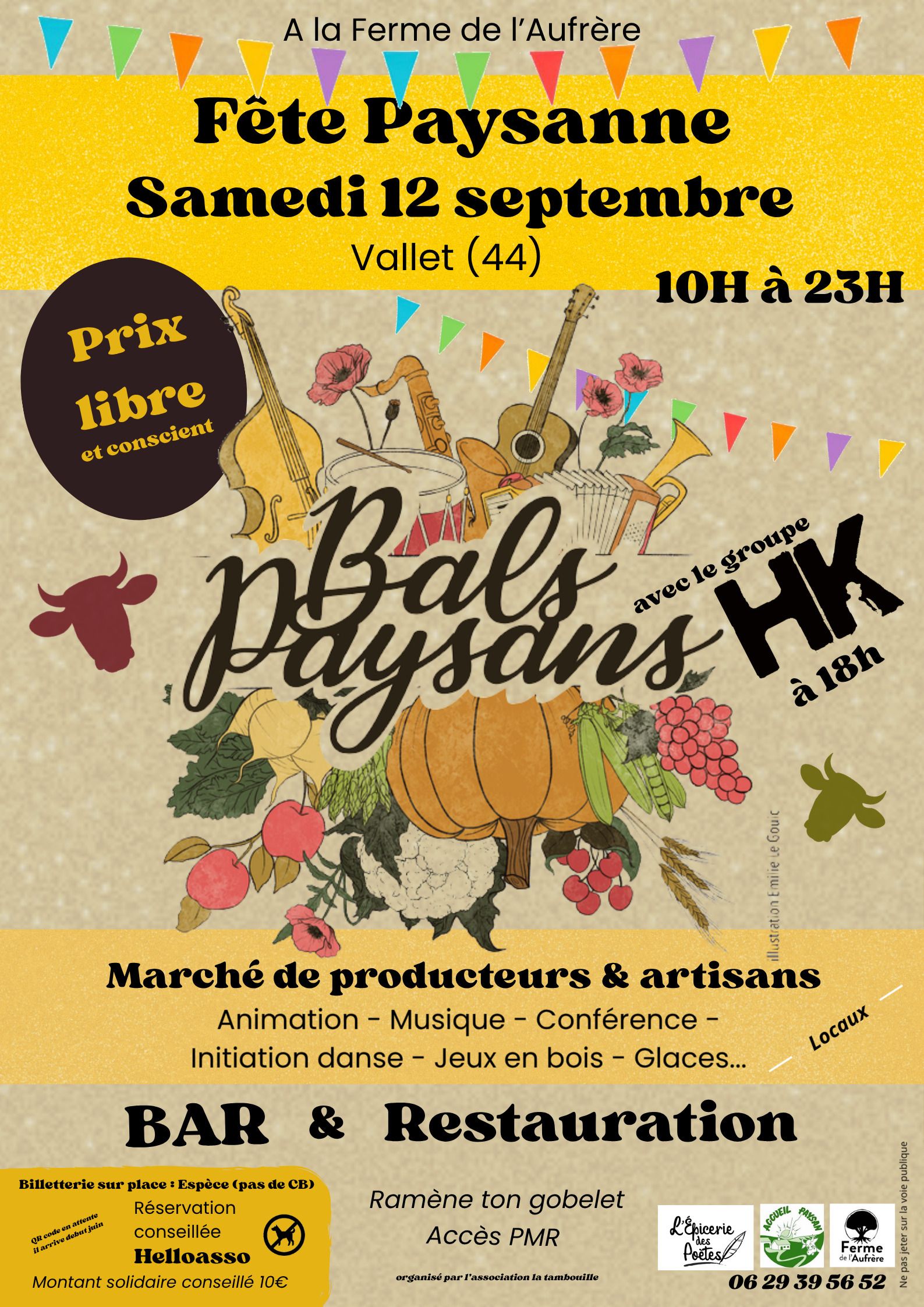 12 septembre 2026 - Bal paysan avec HK à Vallet (44)