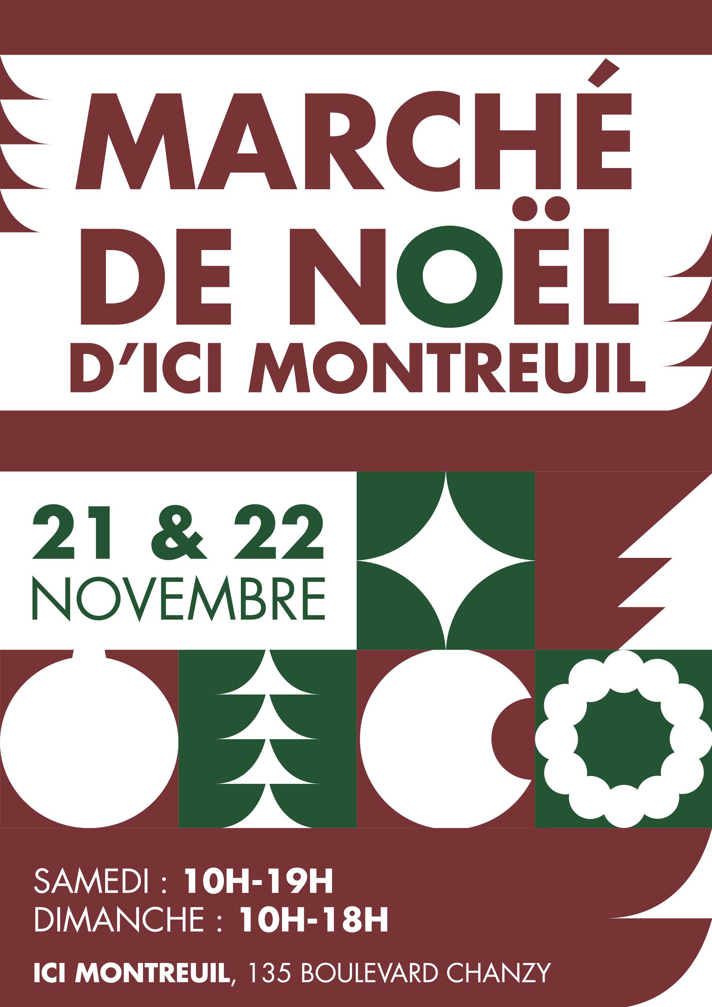Affiche de Marché de Noël de Créateurs - en avance !
