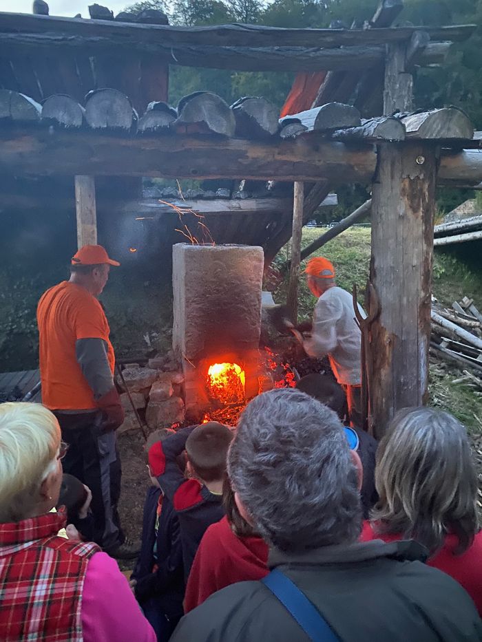 Affiche — Guinguette de la fête du fer, spectacle de feu, et sortie de loupe la nuit