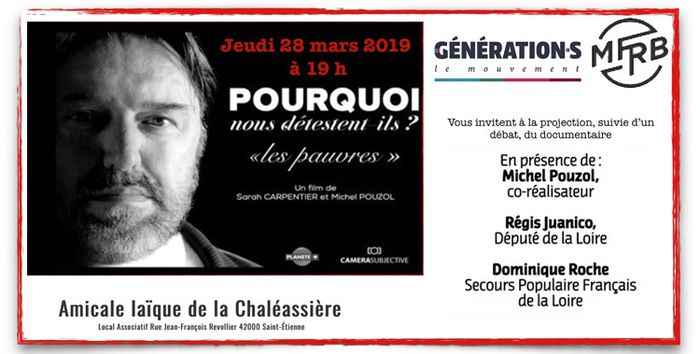 (projection-débat) "Pourquoi nous détestent-ils ? - Les pauvres".