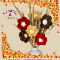 Atelier bouquet en pompoms