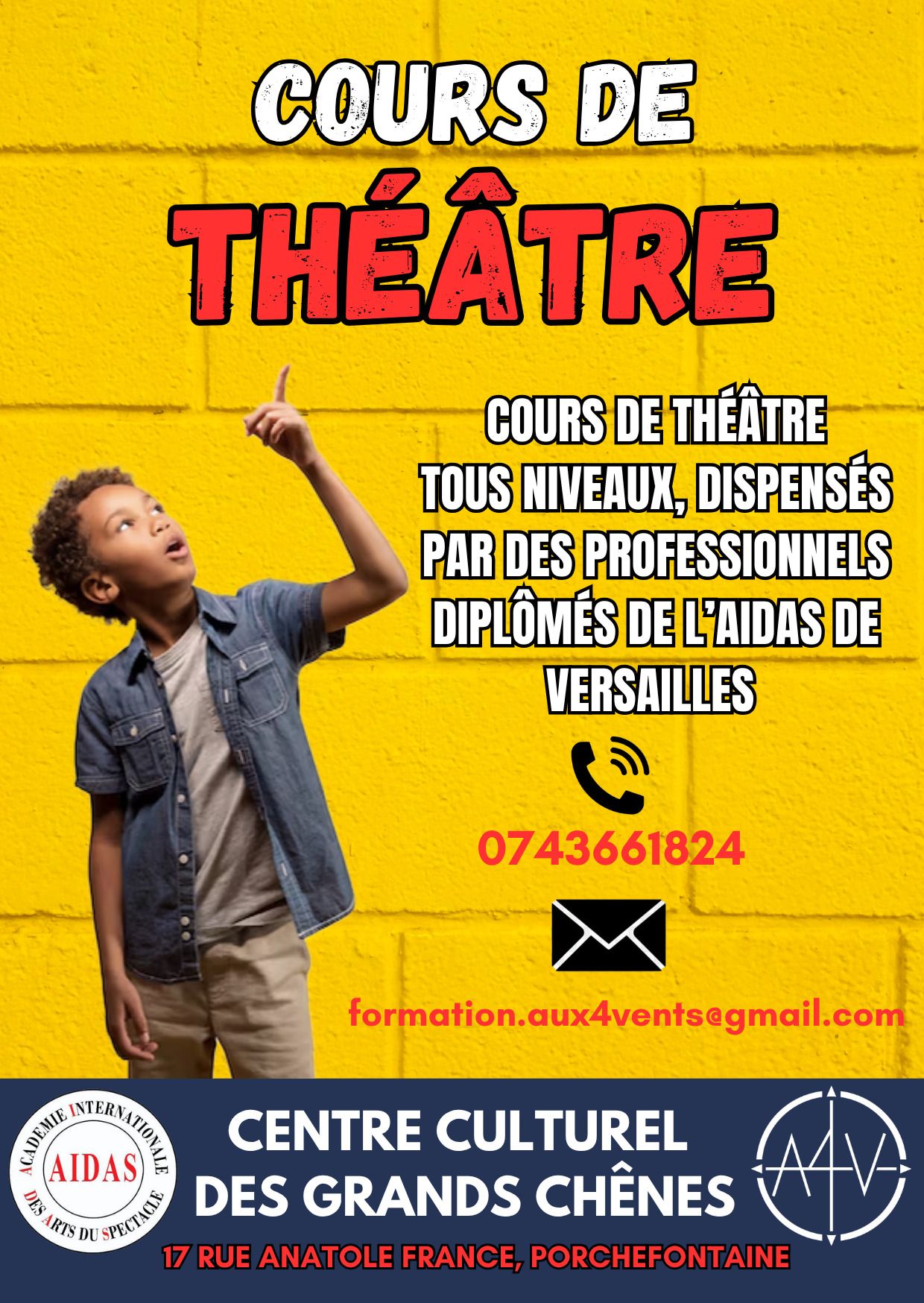 Cours de théâtre à Versailles